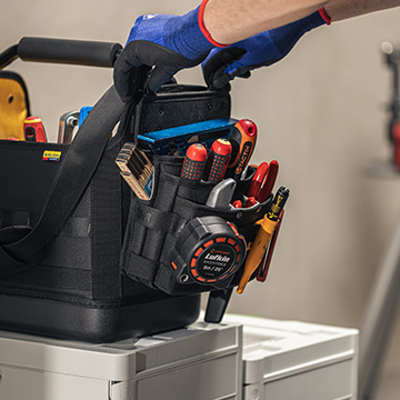 Illustration showing the Blåkläder ToolRig ecosystem, highlighting additional components in the system.